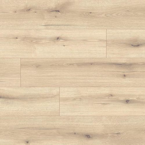 Piso laminado em carvalho - EVOKE VANILLA - lesna - flutuante / efeito de madeira / da linha residencial