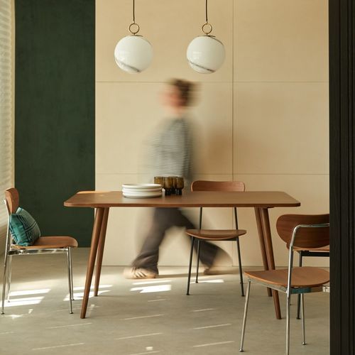 Mesa de jantar de estilo - LAZARE - TICKET FOR THE MOON - em pinho / com base em pinho / retangular
