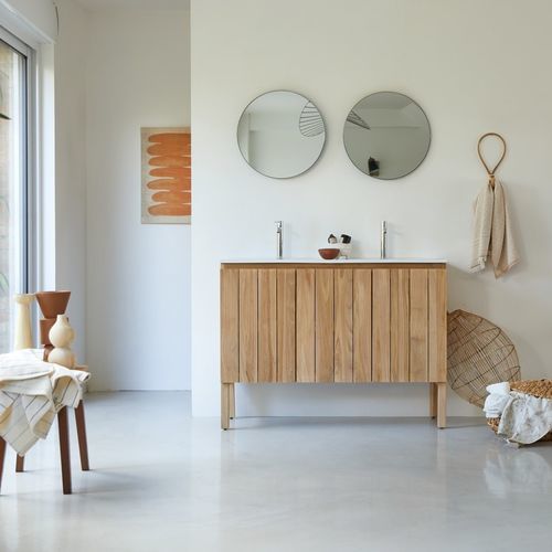 Móvel de banheiro contemporâneo - JILL - Tikamoon - da linha residencial / da linha comercial / em cerâmica
