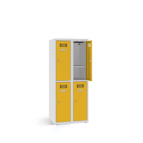 Armário de vestiário em aço revestido a pó - 1220-020215-0801112_V.465 - Lockeel - de chave / da linha comercial / para edifício de uso público
