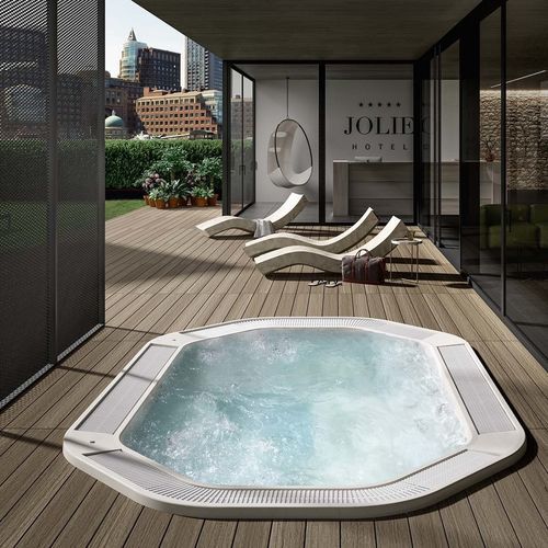 Spa de embutir - BEVERLY - Albatros - octogonal / de 10 lugares / em poliuretano
