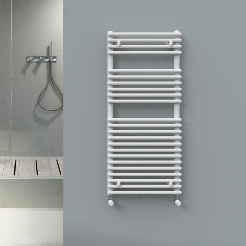 Aquecedor de toalhas a água quente - IRIDIO - Radiators - de design minimalista / em aço / branco
