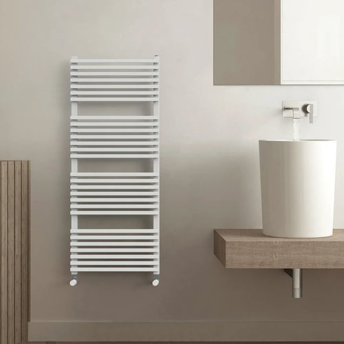 Aquecedor de toalhas a água quente - QUARZO - Radiators - contemporâneo / em aço / cinza