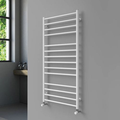 Aquecedor de toalhas a água quente - UNIQUE - Radiators - de design minimalista / em aço / cinza