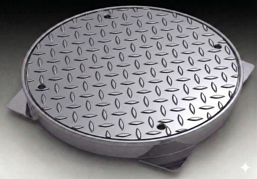 Tampa para caixa de inspeção em aço inoxidável - Inza Inox S.L. - redonda / pré-fabricada / A15