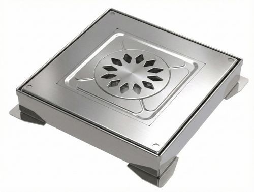 Tampa para caixa de inspeção em aço inoxidável - Inza Inox S.L. - quadrada / sob medida / A15