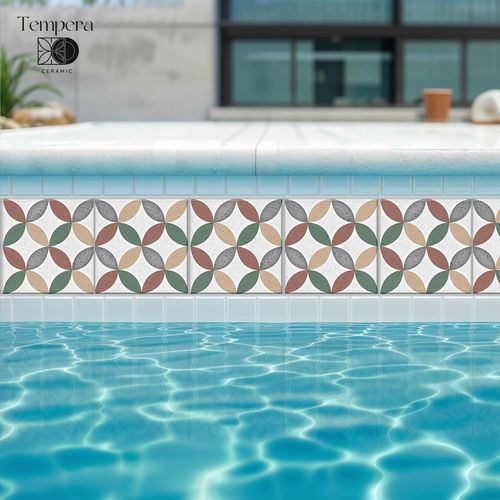 Placas de revestimento em porcelana - 206186 - Tempera Art Design - fosca / para ambiente externo / para piscina