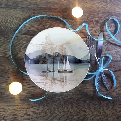 Prato de serviço - NAUTICAL THEME  - Tempera Art Design - de apresentação / redondo / em porcelana