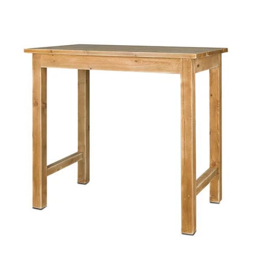 Mesa alta contemporânea - TA04323 - Tradis Design - em madeira maciça / com base em madeira maciça / retangular