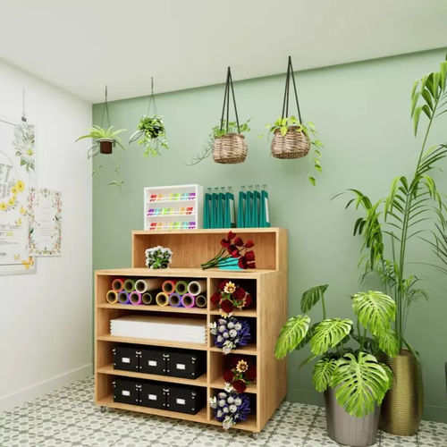 Balcão em madeira maciça - CO04317F - Tradis Design - reto / modular / móvel