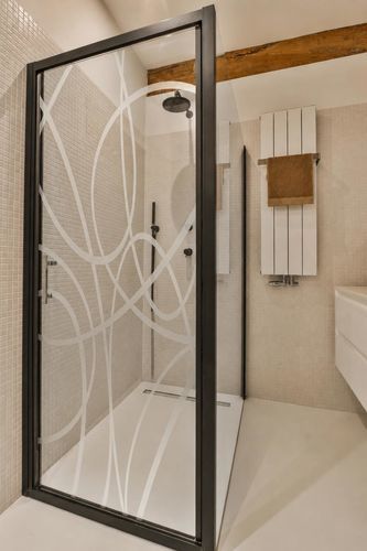 Painel de vidro com jateamento - GRANDS ARCS - Infiniglass - estrutural / decorado / pintado