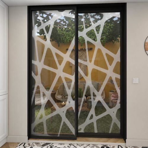 Painel de vidro com jateamento - RÉSILLE MODERNE - Infiniglass - estrutural / laminado / decorado