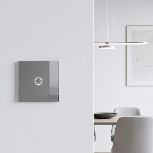Interruptor Touch - PP-T01S-A13B - LightON - eletrônico / de embutir / face em vidro temperado