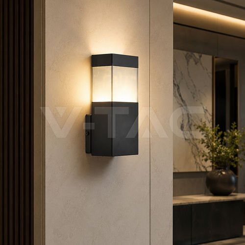 Arandela contemporânea - 24314 - V-TAC - para ambiente interno / em aço inoxidável / retangular