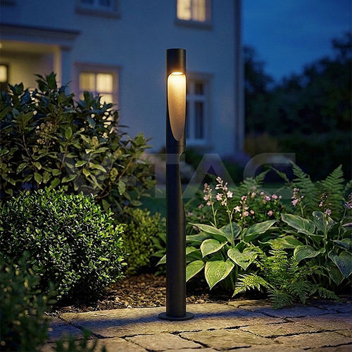 Poste balizador de iluminação de jardim - 243536 - V-TAC - para espaço público / contemporâneo / em alumínio