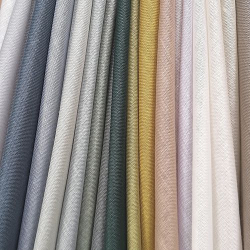 Cortina de voile de cor lisa - WISPER - BISSON BRUNEEL - Trevira CS® / em cetim / em poliéster