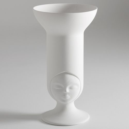 Vaso de design original - SISTER FRIDA - BOSA - em cerâmica / branco