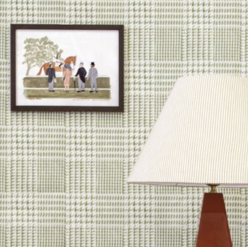 Papel de parede contemporâneo - GENTLEMAN PRINCE OF WALES - C&C MILANO - em tecido / estampado / cinza