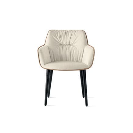 Cadeira contemporânea - cocoon - calligaris - para ambiente interno / em tecido / em couro