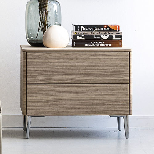 Criado-mudo contemporâneo - boston - calligaris - em madeira maciça / em cerâmica / com base em madeira