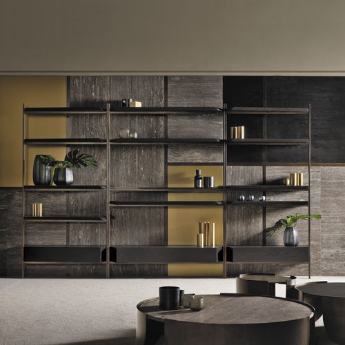 Estante modular - MACAO - CANTORI - contemporânea / em nogueira / em madeira de freixo