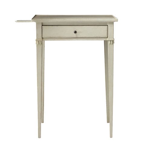 Mesa lateral de estilo Gustavien - GUS085  - CHELSEA TEXTILES - em teca / retangular / com gavetas