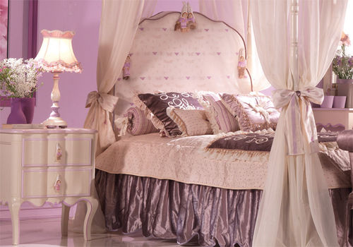 Cama com dossel - TRILLY - DANIELA LUCATO complementi d'arredo - de solteiro / clássica / com cabeceira estofada