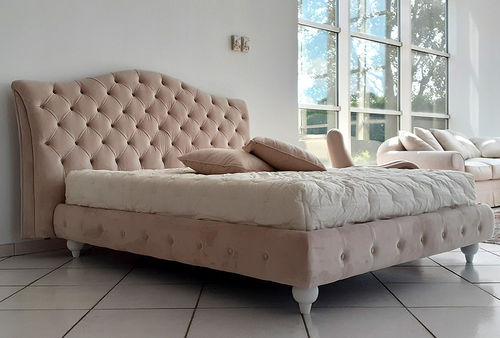 Cama de casal - BARNABY - DANTI di Danti Stefano e C. - contemporânea / estofada / com cabeceira