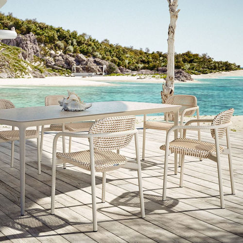 Cadeira de sala de jantar contemporânea - ROII - DEDON GmbH - para beira de piscina / de praia / para espaços públicos