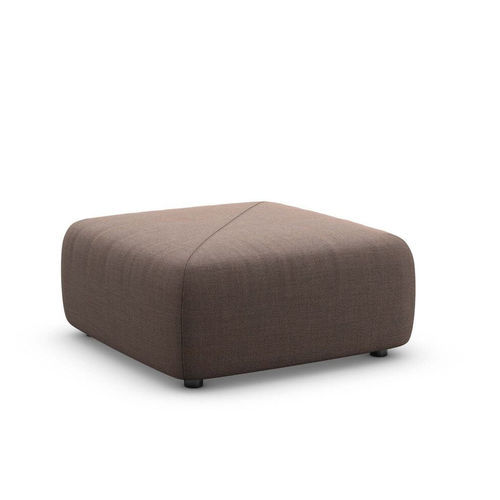 Puff contemporâneo - BRIXX  - DEDON GmbH - em tecido / quadrado / estofado