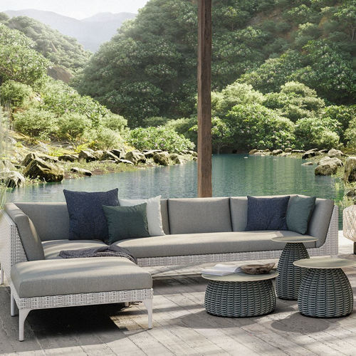 Sofá modular - MU - DEDON GmbH - compacto / de estilo / para ambiente externo
