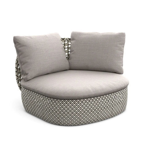 Poltrona baixa design - MDEAR - DEDON GmbH - em tecido / em alumínio / personalizável