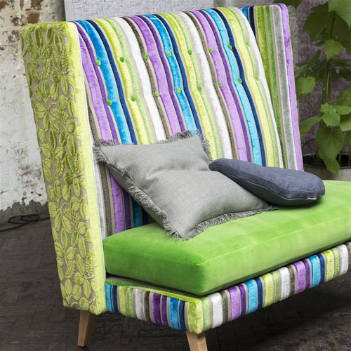 Tecido para estofados - SAVIO  - DESIGNERS GUILD - para cortinas / listrado / com natureza