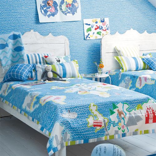 Tecido para estofados - AROUND THE WORLD - DESIGNERS GUILD - para cortinas / para persianas rolô / estampado