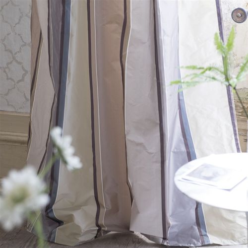 Tecido para estofados - MIRAFIORI - DESIGNERS GUILD - para cortinas / listrado / em seda