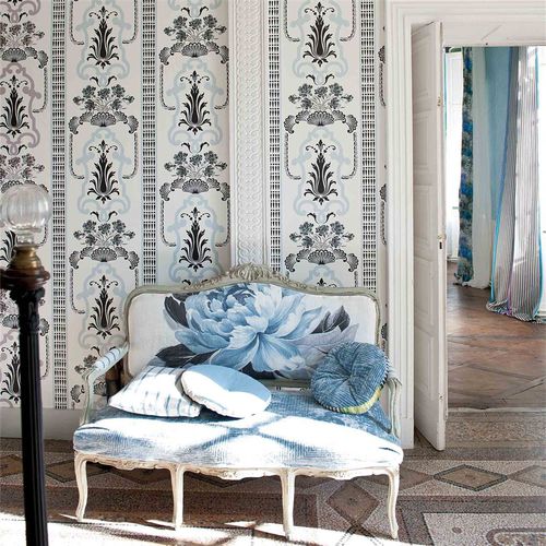Tecido para estofados - SOFIENBERG - DESIGNERS GUILD - para cortinas / de parede / listrado