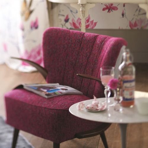 Tecido para estofados - PERREAU - DESIGNERS GUILD - com padrão geométrico / de cor lisa / em veludo