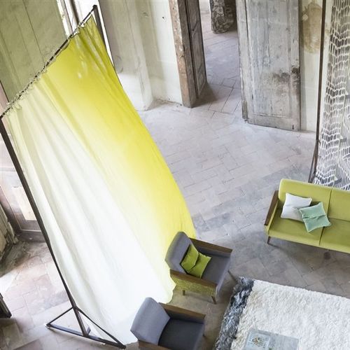 Cortina de voile de cor lisa - SARAILLE - DESIGNERS GUILD - estampada / em linho / em cetim