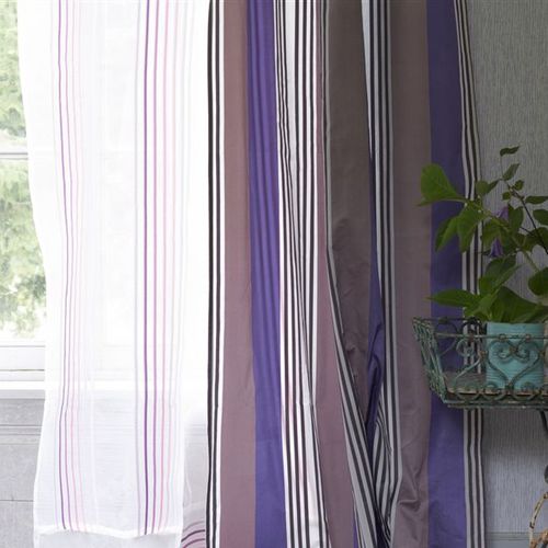 Tecido para estofados - FLEUVE - DESIGNERS GUILD - para cortinas / listrado / quadriculado