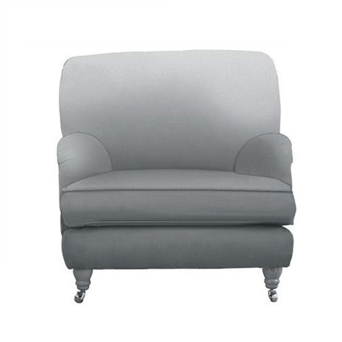 Poltrona clássica - ACADEMY - DESIGNERS GUILD - em tecido / estofada / cinza