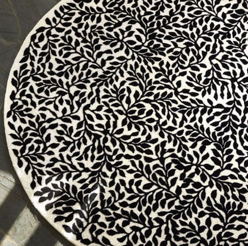 Tapete contemporâneo - BOSQUET CARBONE - DESIGNERS GUILD - estampado / de lã / retangular
