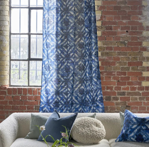 Tecido para estofados - PARQUET BATIK  - DESIGNERS GUILD - para cortinas / com padrão geométrico / em algodão