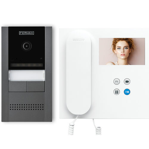 Vídeo-porteiro metálico - CORA VEO - FERMAX ELECTRÓNICA - residencial / de parede / unidade externa