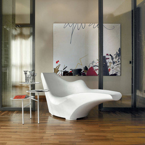 Divã de design Pop Art - TOKYO-POP - DRIADE - em aço pintado / em vidro / em mármore