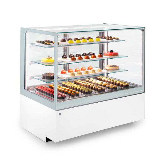 Vitrina refrigerada tipo balcão - Lilium - IFI - para confeitaria / para restaurante / metálica