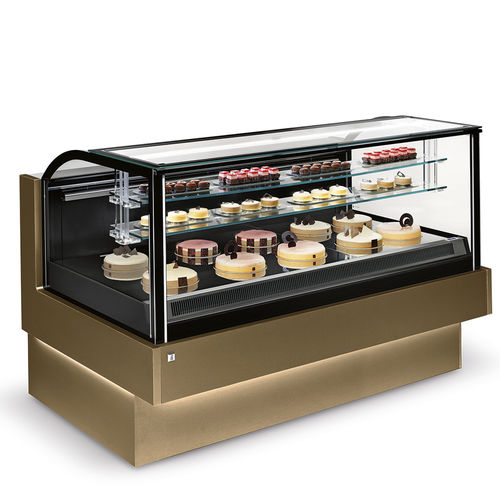 Vitrina refrigerada tipo balcão - MILIA - IFI - para loja / colorida / com porta