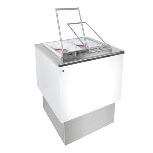 Vitrina refrigerada tipo balcão - FAST PANORAMA® - IFI - para loja / branca / com porta