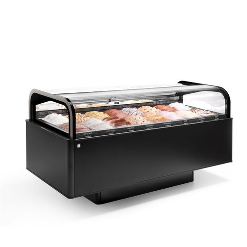 Vitrina refrigerada tipo balcão - Esedra - IFI - para loja / metálica / colorida