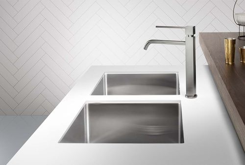 Tampo de bancada em aço inoxidável - ONE - ERNESTOMEDA - para cozinha