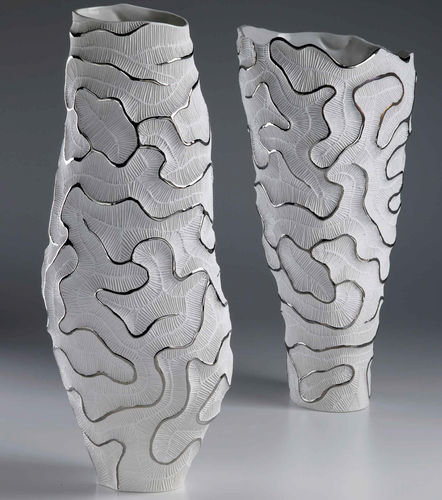 Vaso contemporâneo - FPF-12 P / FV-12 P - FOS CERAMICHE - em porcelana / feito à mão